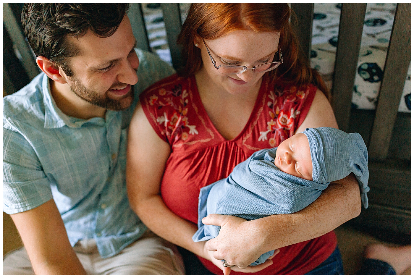 Couple with newborn baby, Harrisonburg VA